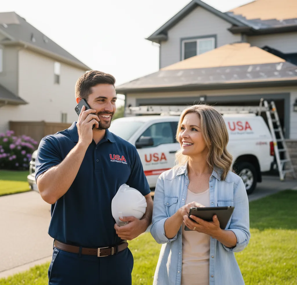 USA Roof Repair Experts customer support in Crumpler
